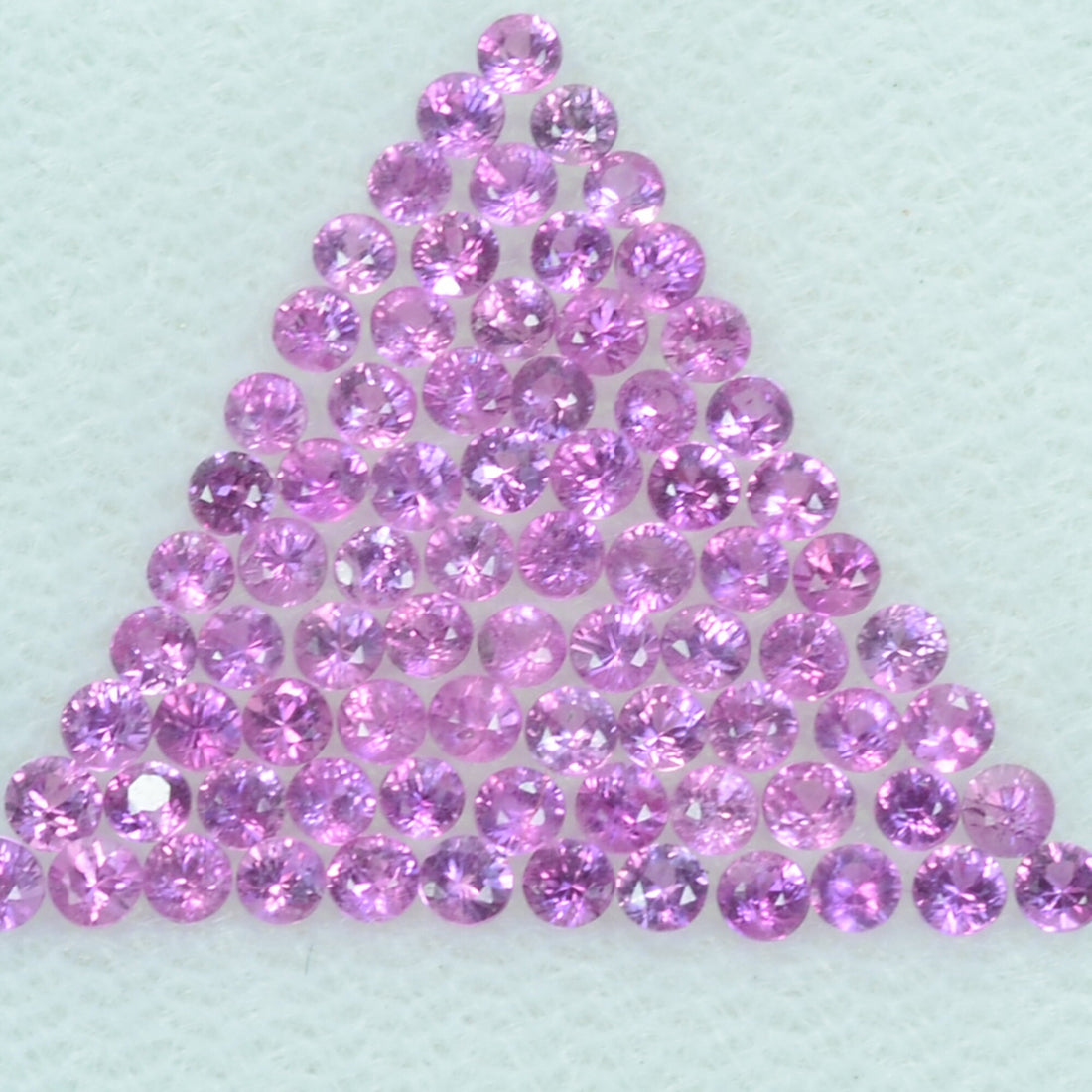 0.8-1.9 mm Natural Pink Sapphire Loose Gemstone Round Diamond Cut Vs Quality Color