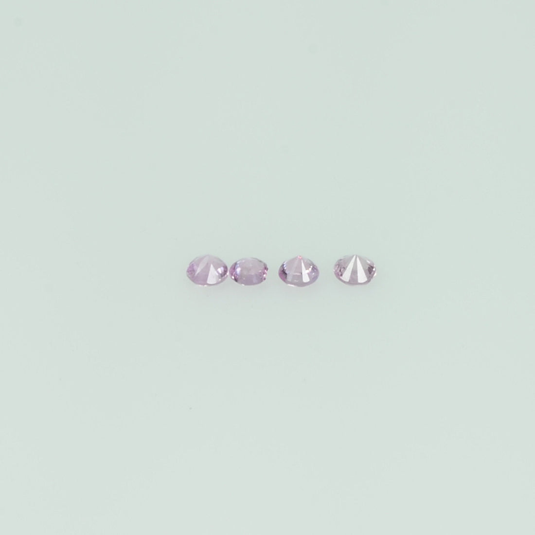 1.4-1.7 mm Natural Pink Sapphire Loose Gemstone Round Diamond Cut Vs Quality Color