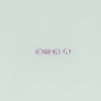 1.4-1.7 mm Natural Pink Sapphire Loose Gemstone Round Diamond Cut Vs Quality Color