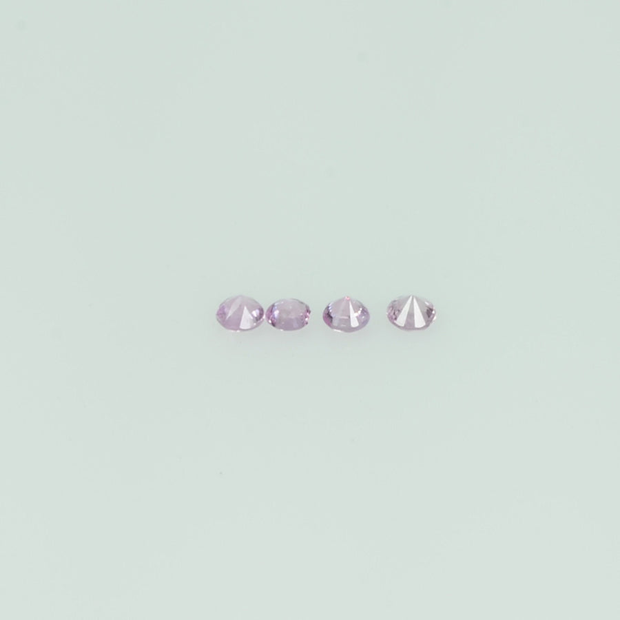 1.4-1.7 mm Natural Pink Sapphire Loose Gemstone Round Diamond Cut Vs Quality Color