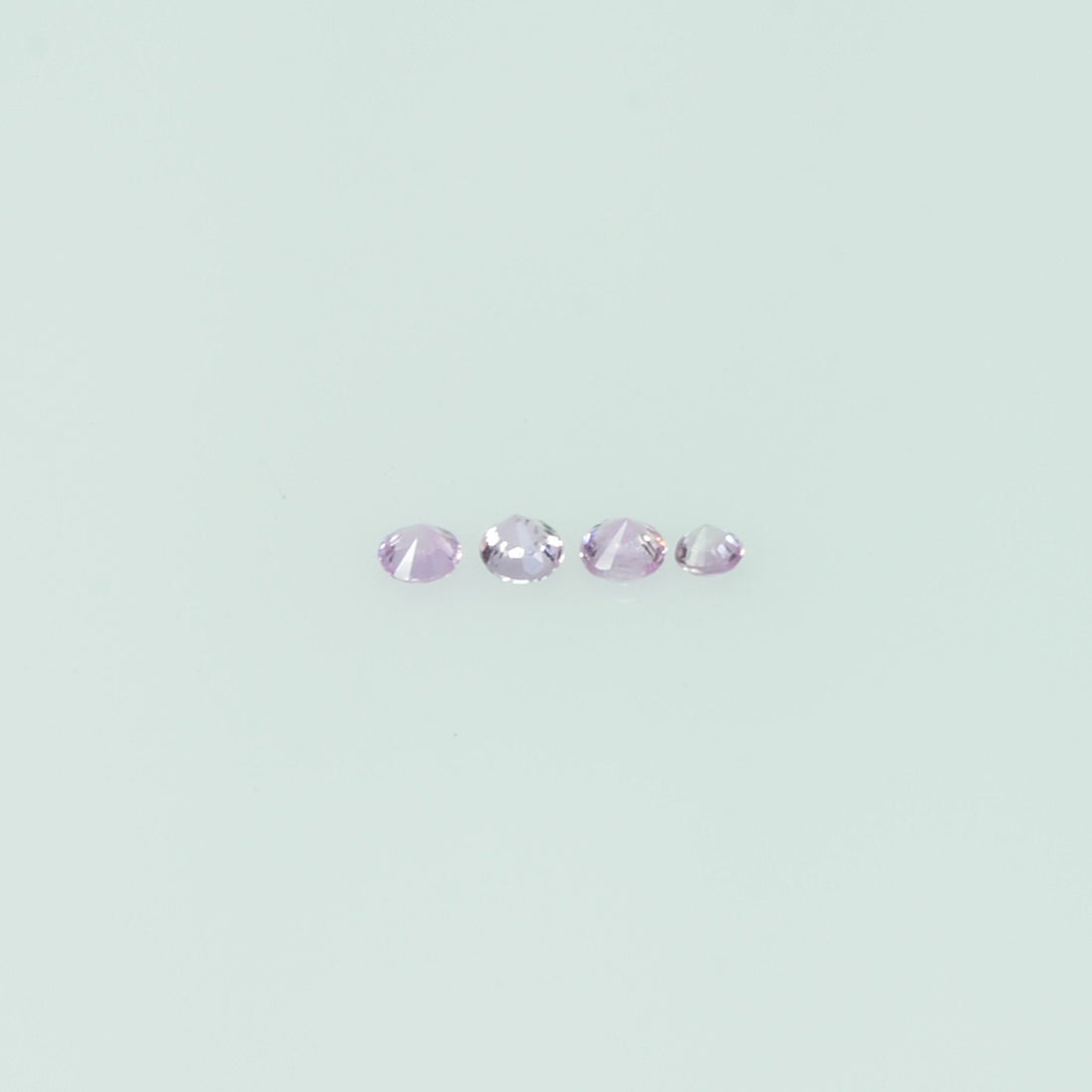 0.8-1.8 mm Natural Pink Sapphire Loose Gemstone Round Diamond Cut Vs Quality Color