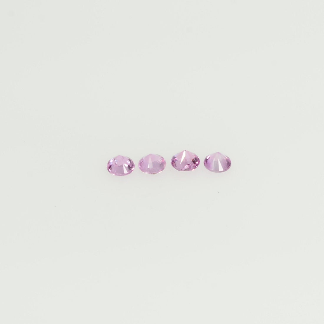 1.8-2.3 mm Natural Pink Sapphire Loose Gemstone Round Diamond Cut Vs Quality Color