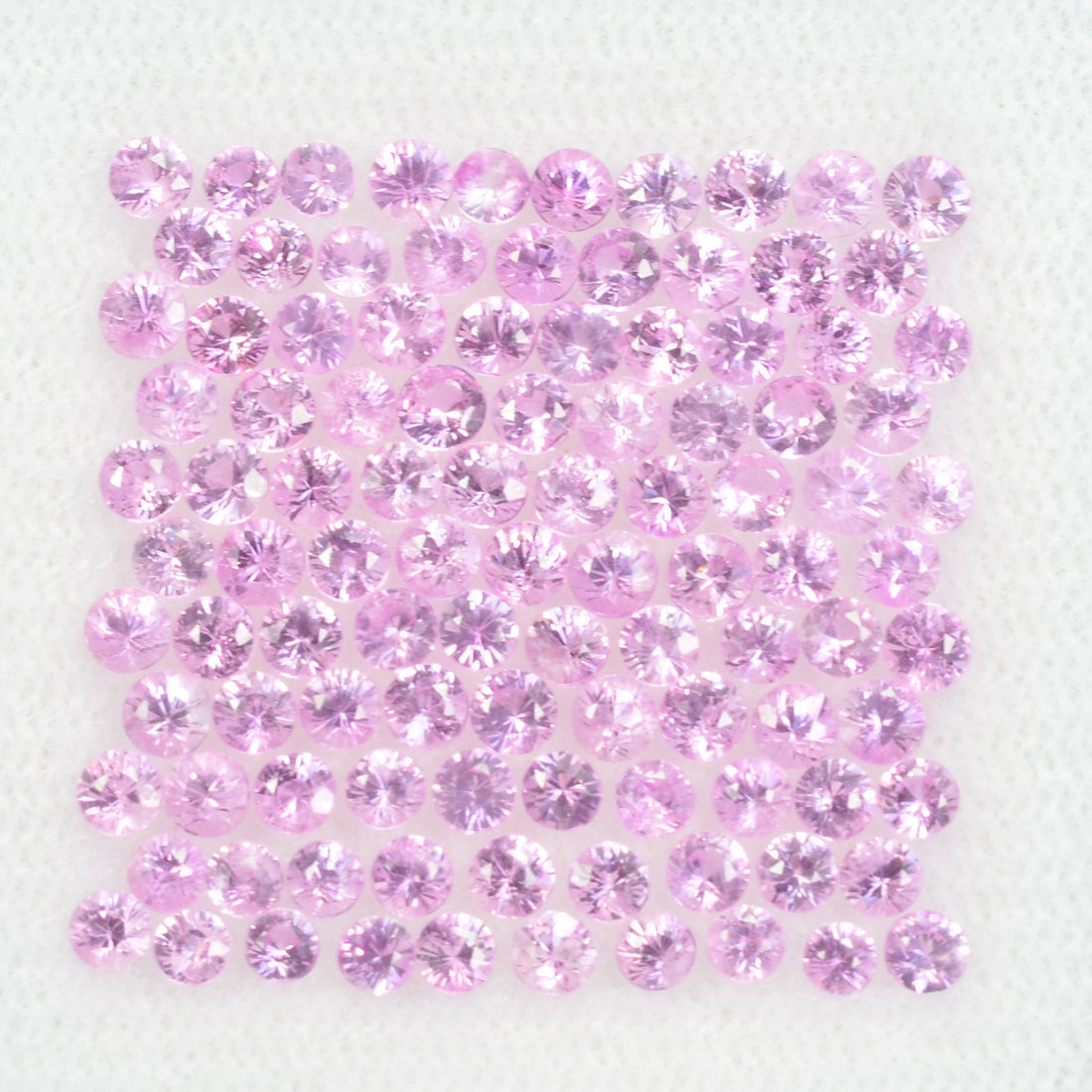 1.6-2.3 mm Natural Pink Sapphire Loose Gemstone Round Diamond Cut Vs Quality Color