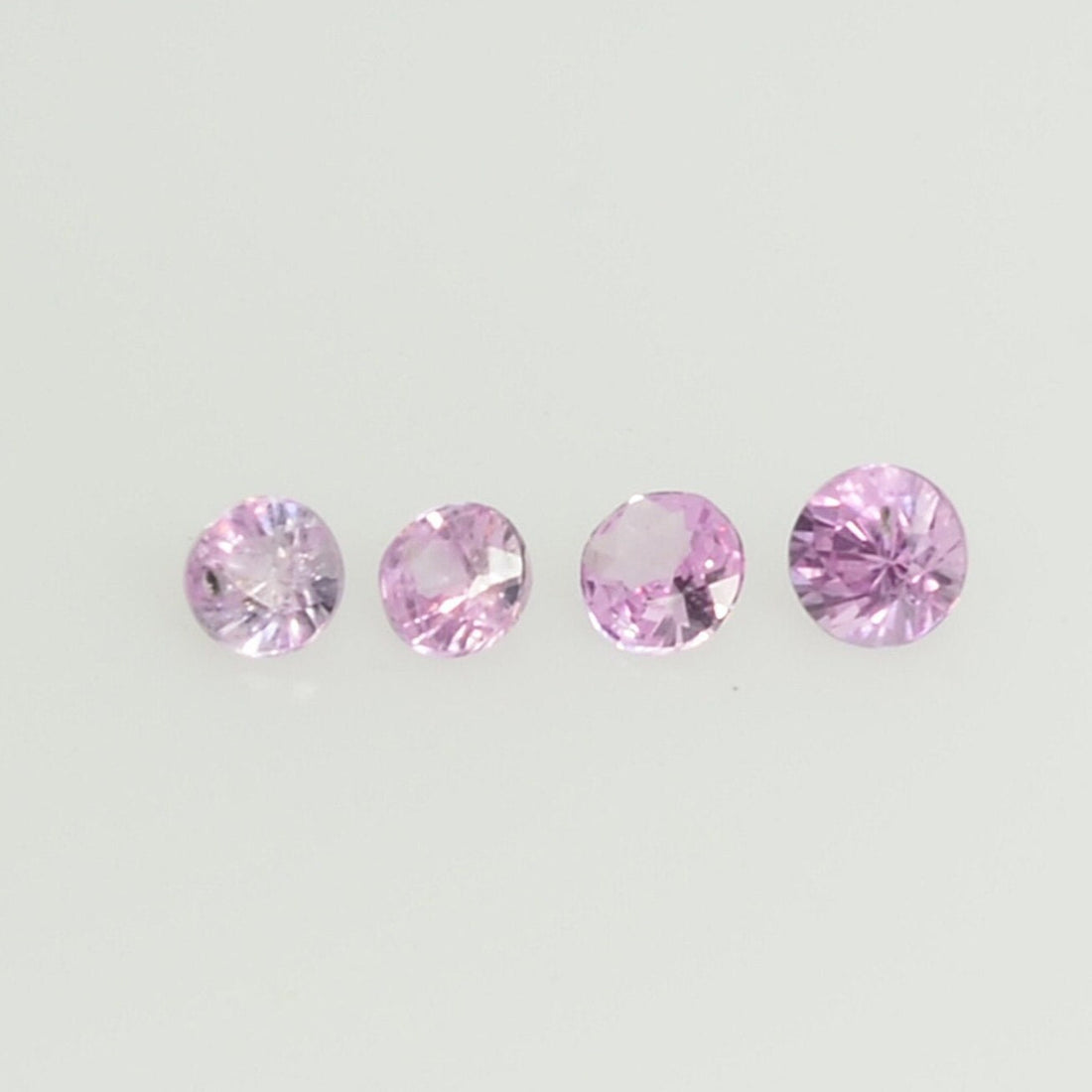 1.8-4 mm Natural Pink Sapphire Loose Gemstone Round Diamond Cut Pk Quality Color