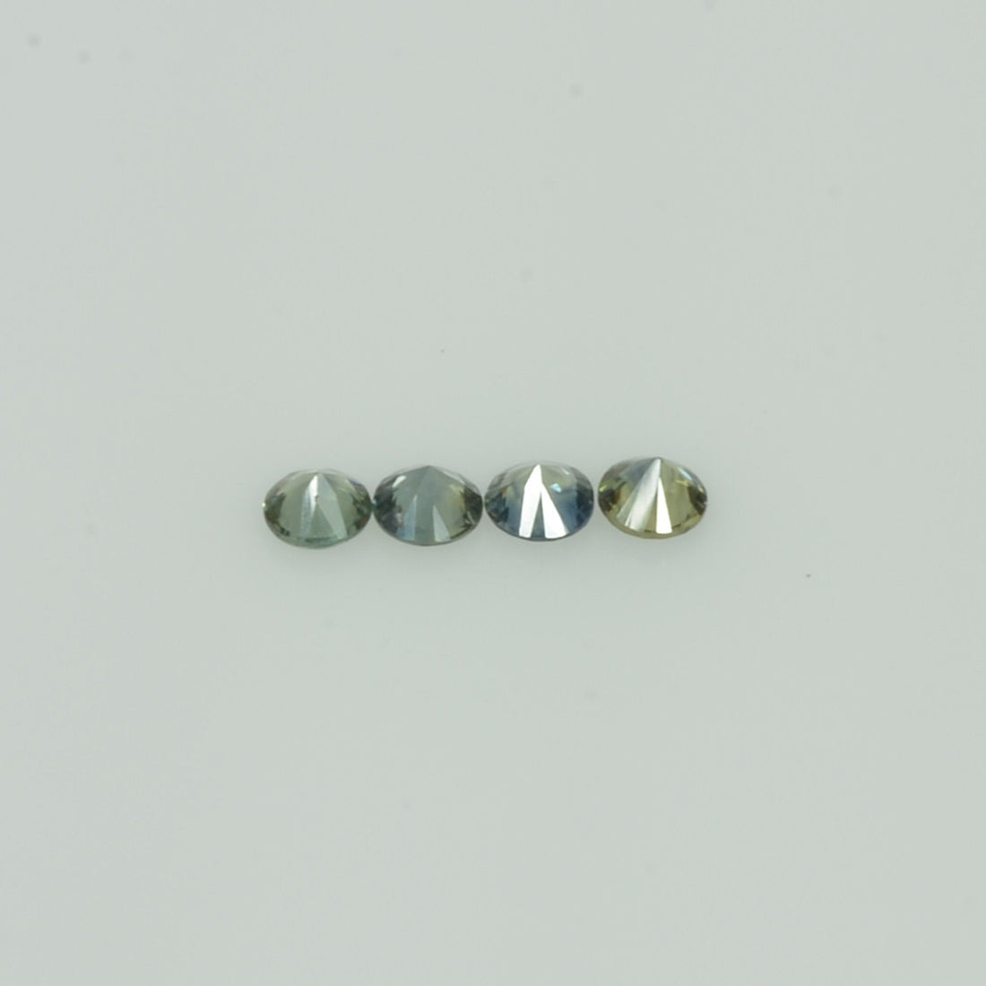 2.5-3.4 mm Natural Blue Green Teal Sapphire Loose Gemstone Round Cut
