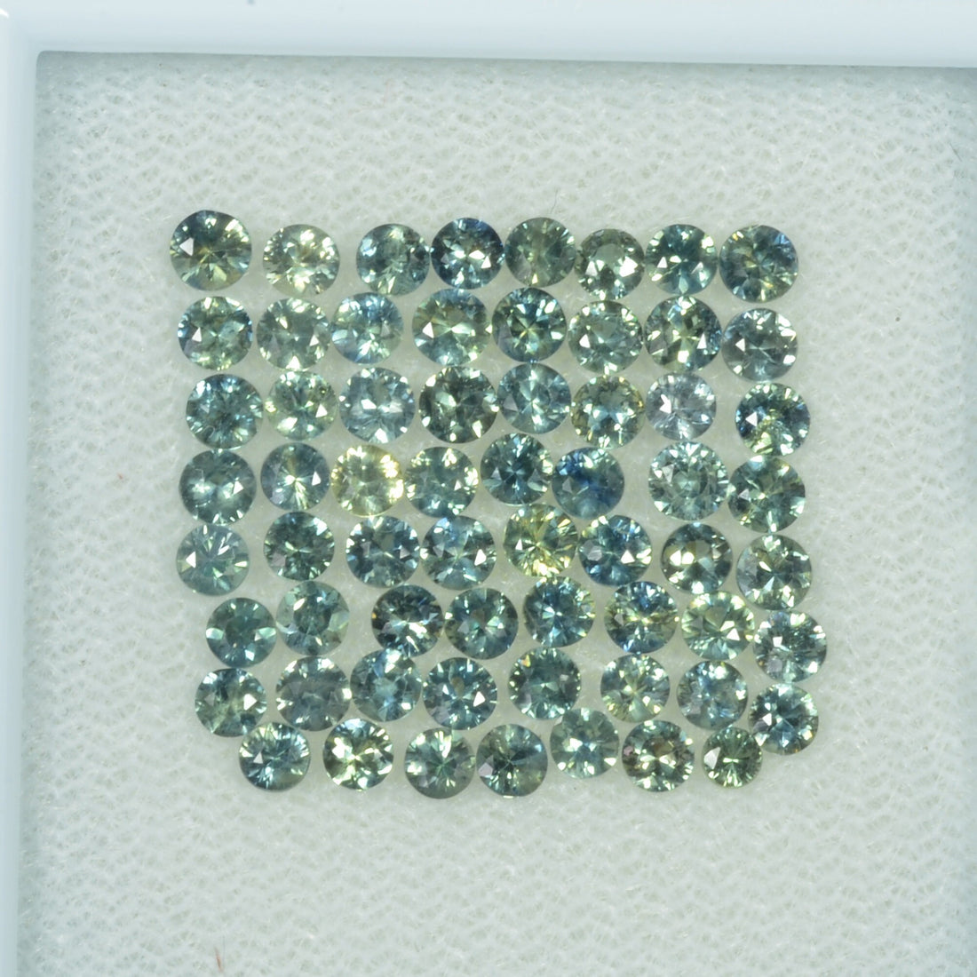 2.5-3.4 mm Natural Blue Green Teal Sapphire Loose Gemstone Round Cut