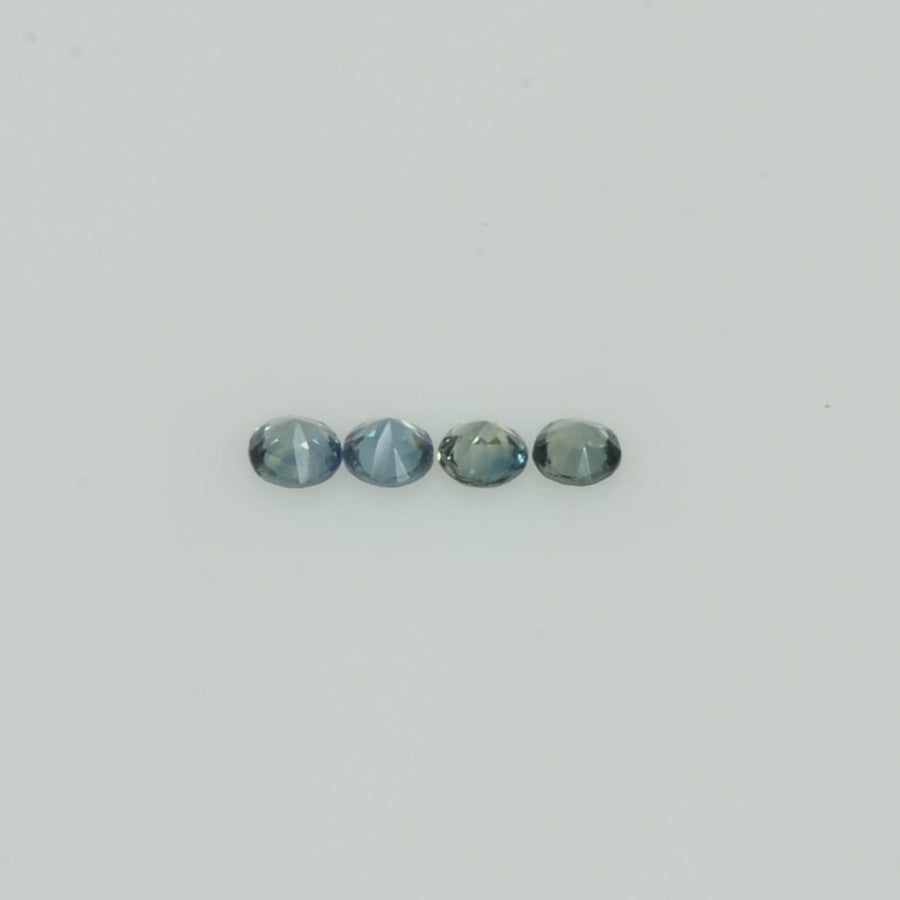 2.3-3.3 mm Natural Blue Green Teal Sapphire Loose Gemstone Round Cut
