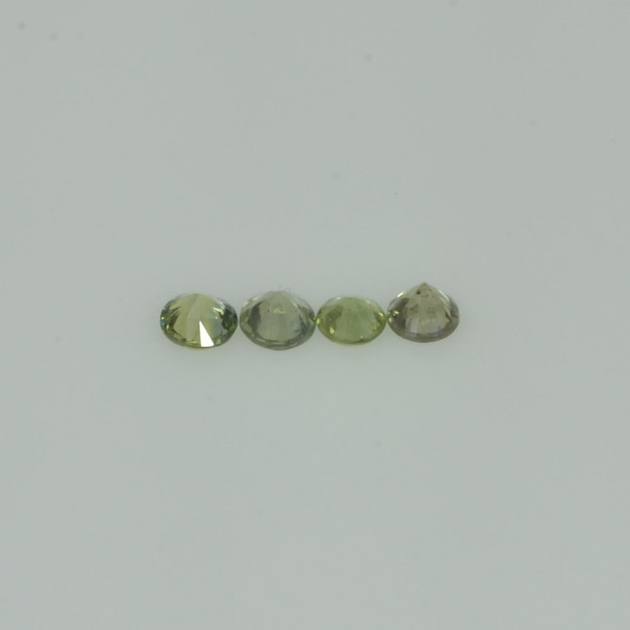 1.4-3.5  mm Natural Green Sapphire Loose Gemstone Round Diamond Cut Vs Quality Color - Thai Gems Export Ltd.
