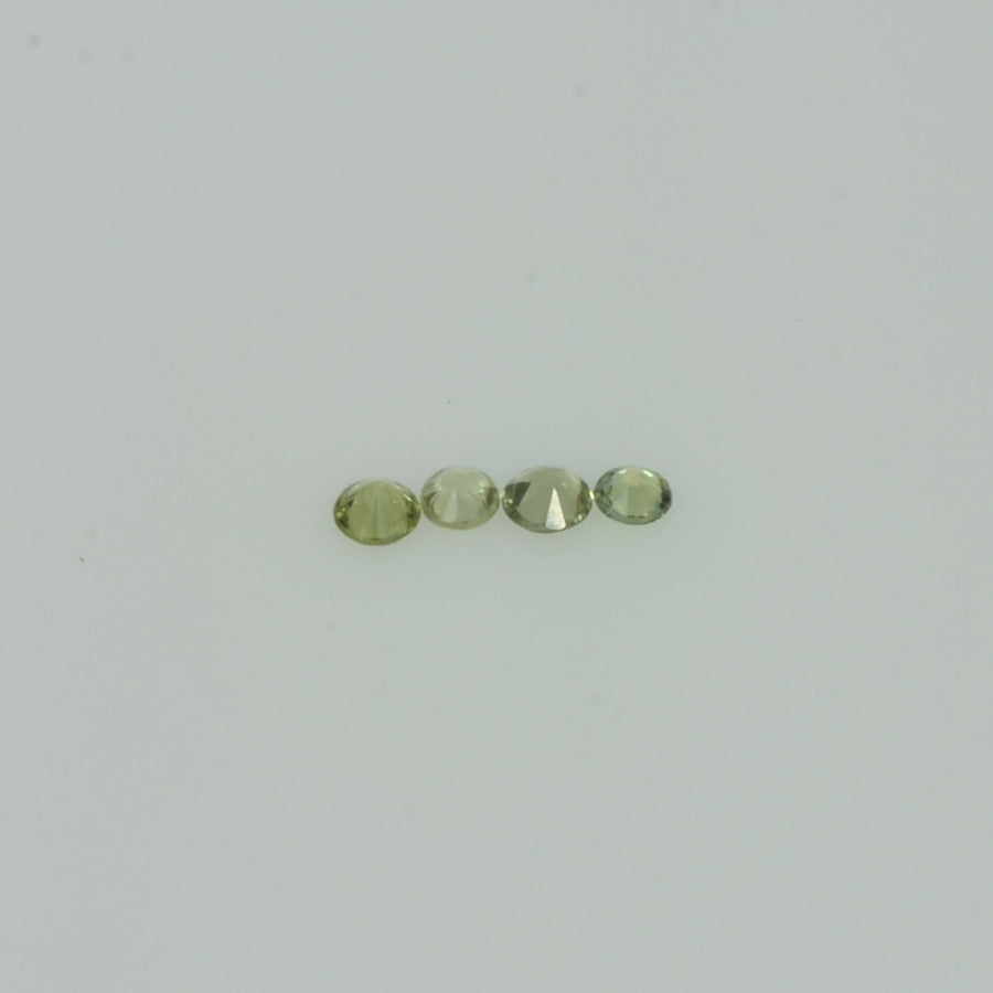 1.4-3.5  mm Natural Green Sapphire Loose Gemstone Round Diamond Cut Vs Quality Color - Thai Gems Export Ltd.