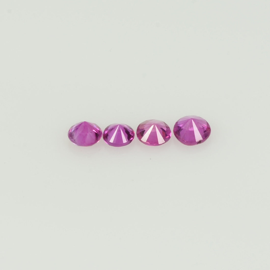 2.5 mm Natural Pink Sapphire Loose Gemstone Round Diamond Cut VS Quality AA Color