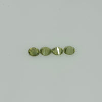 2.5-3.6 mm Natural Green Sapphire Loose Gemstone Round Diamond Cut Vs Quality Color