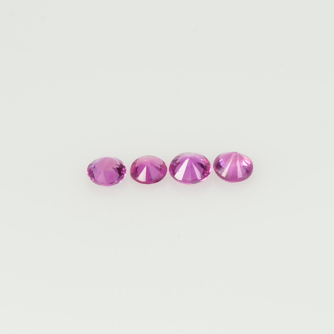2.5 mm Natural Pink Sapphire Loose Gemstone Round Diamond Cut VS Quality A Color