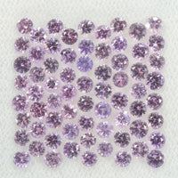 1.8-3.7 mm Natural Pink Sapphire Loose Gemstone Round Diamond Cut Cleanish Quality