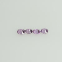1.8-3.7 mm Natural Pink Sapphire Loose Gemstone Round Diamond Cut Cleanish Quality