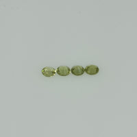 2-3.7 mm Natural Green Sapphire Loose Gemstone Round Diamond Cut Vs Quality Color
