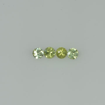 1.4-2.5  mm Natural Green Sapphire Loose Gemstone Round Diamond Cut Vs Quality Color - Thai Gems Export Ltd.