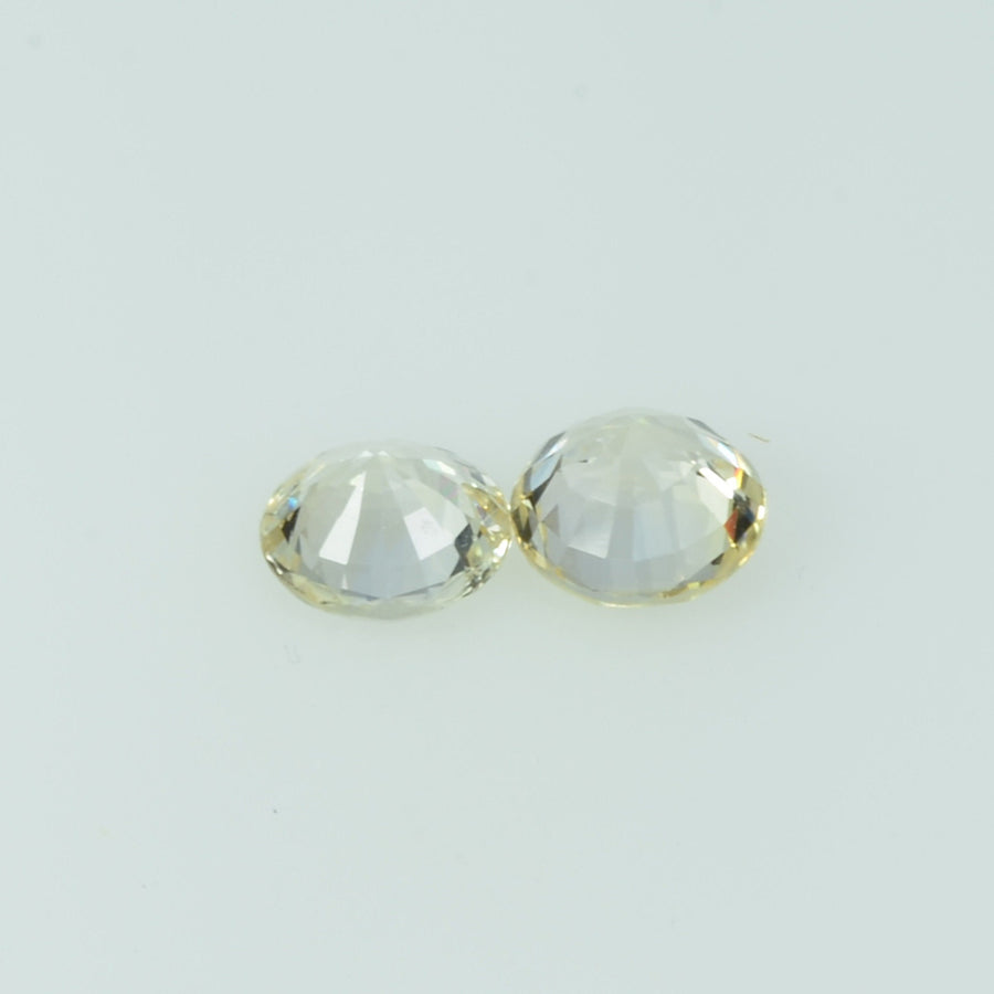 5.0 mm Natural White Sapphire Loose Gemstone Round Cut