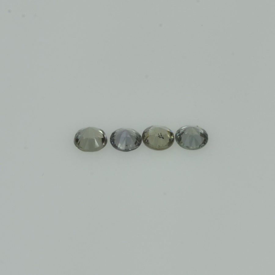 1.4-4 mm Natural Yellowish Green Sapphire Loose Gemstone Round Diamond Cut Vs Quality Color