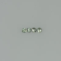 1.4-3.5  mm Natural Greenish Yellow Sapphire Loose Gemstone Round Diamond Cut Vs Quality Color