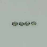 1.4-3.5  mm Natural Greenish Yellow Sapphire Loose Gemstone Round Diamond Cut Vs Quality Color