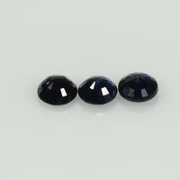 4.7-5.3 MM Natural Blue Sapphire Loose Gemstone Round Cut