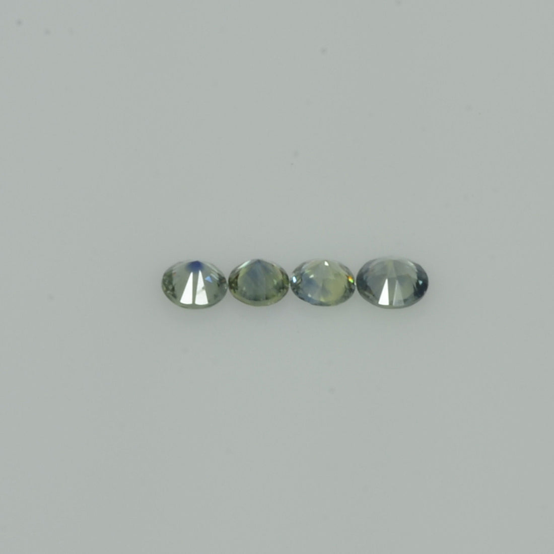 2-3 mm Natural Green Sapphire Loose Gemstone Round Diamond Cut Vs Quality Color