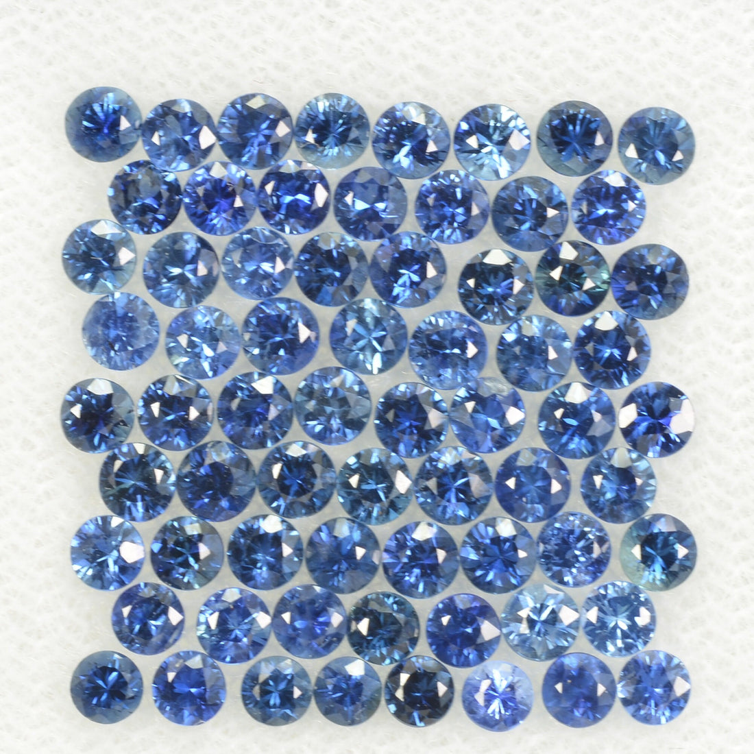 2.5 mm Natural BlueSapphire Loose Gemstone Round Diamond Cut Vs Quality Color