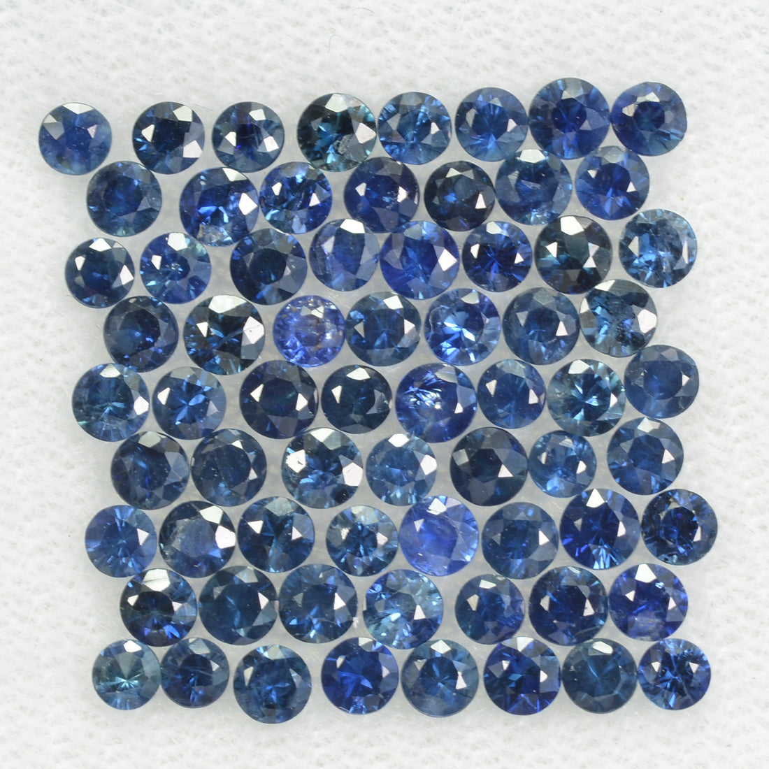 1.5-5.0 mm Natural Blue Sapphire Loose Gemstone Round Diamond Cut Vs Quality A+ Color - Thai Gems Export Ltd.