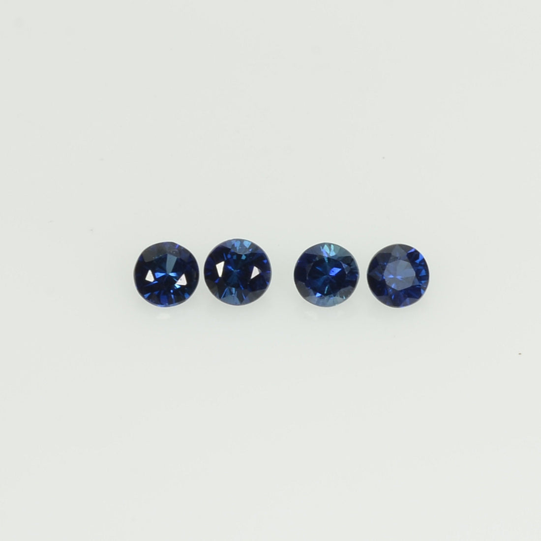 2.5 mm Natural BlueSapphire Loose Gemstone Round Diamond Cut Cleanish Quality Color