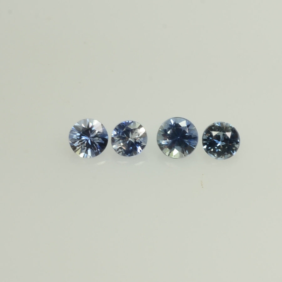 0.8-5 mm Natural BlueSapphire Loose Gemstone Round Diamond Cut Vs Quality Color