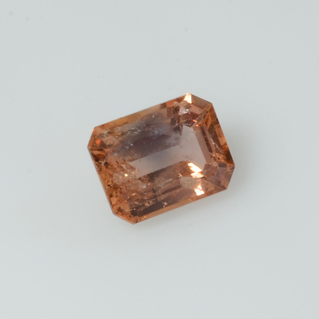 2.16 cts Natural Orange Sapphire Loose Gemstone Octagon Cut