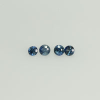 1.3-3 mm Natural Blue Sapphire Loose Gemstone Round Diamond Cut Vs Quality Color - Thai Gems Export Ltd.