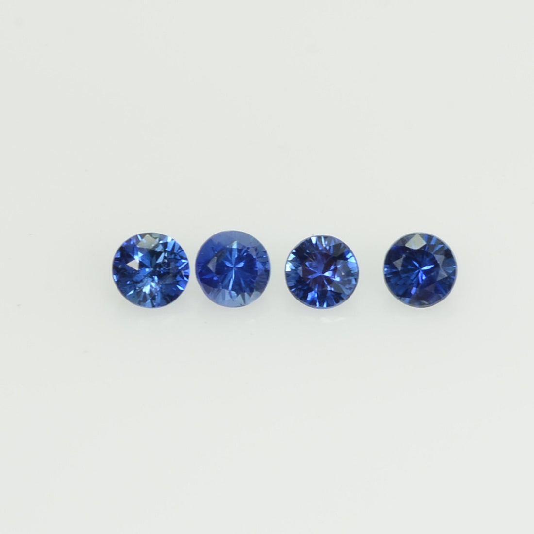 2.6-3.0 mm Natural Blue Sapphire Loose Gemstone Round Diamond Cut Cleanish Quality Color