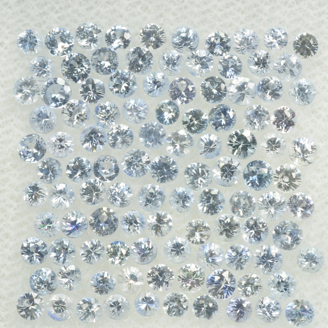 0.8-2.3 mm Natural Blue Sapphire Loose Gemstone Round Diamond Cut Cleanish Quality Color