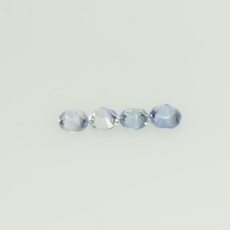 2.5-4.0 mm Natural Blue Sapphire Loose Gemstone Round Diamond Cut Vs Quality Color