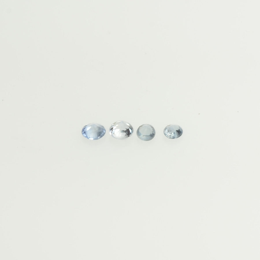 0.9-3.7 mm Natural Blue Sapphire Loose Gemstone Round Diamond Cut Vs Quality Color