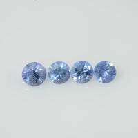 4-5.3 mm Natural Blue Sapphire Loose Gemstone Round Diamond Cut Vs Quality Color - Thai Gems Export Ltd.