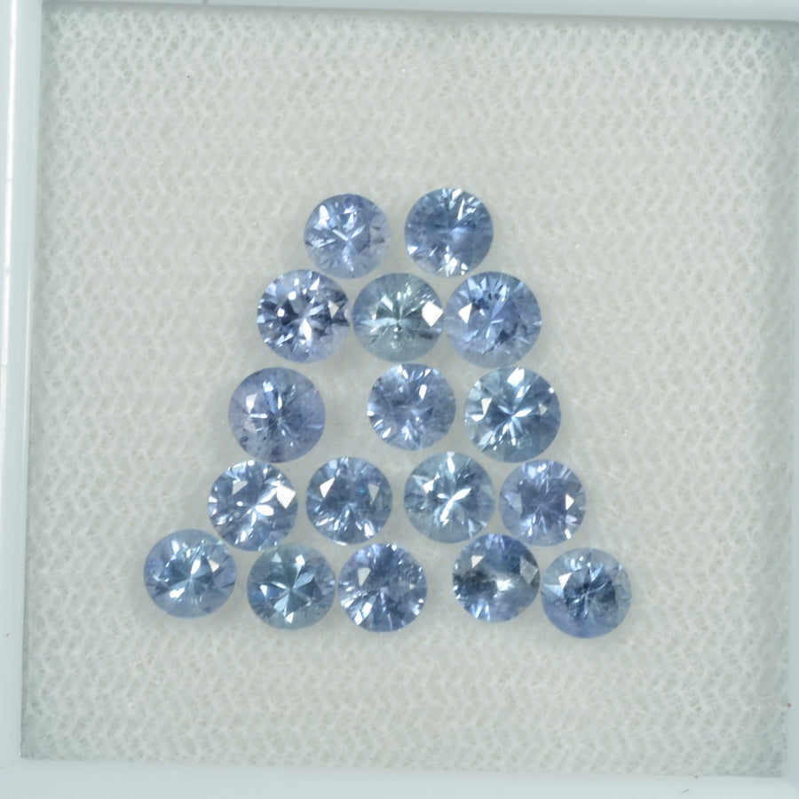 4-5.3 mm Natural Blue Sapphire Loose Gemstone Round Diamond Cut Vs Quality Color - Thai Gems Export Ltd.