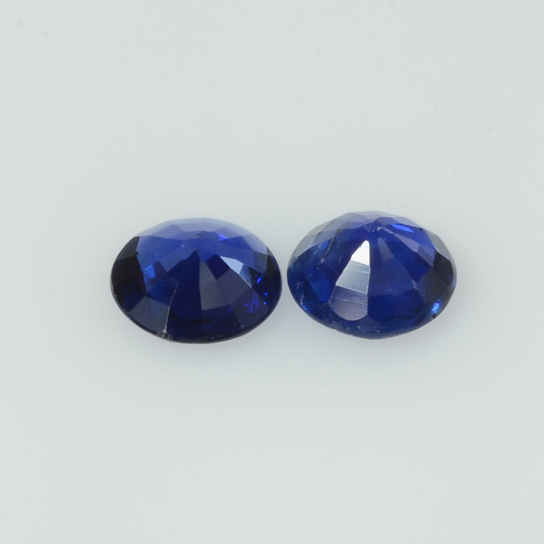 4.6 mm Natural Blue Sapphire Loose Pair Gemstone Round Cut
