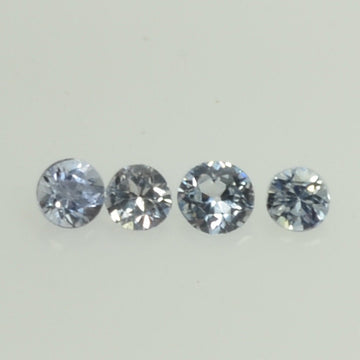 0.8-2.3 mm Natural Blue Sapphire Loose Gemstone Round Diamond Cut Cleanish Quality Color