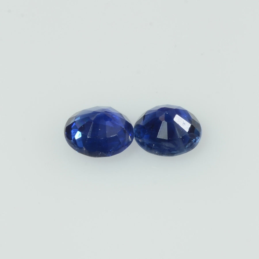 3.8 mm Natural Blue Sapphire Loose Gemstone Round Diamond Cut