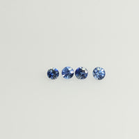 0.8-4.5 mm Natural Blue Sapphire Loose Gemstone Round Diamond Cut Cleanish Quality Color