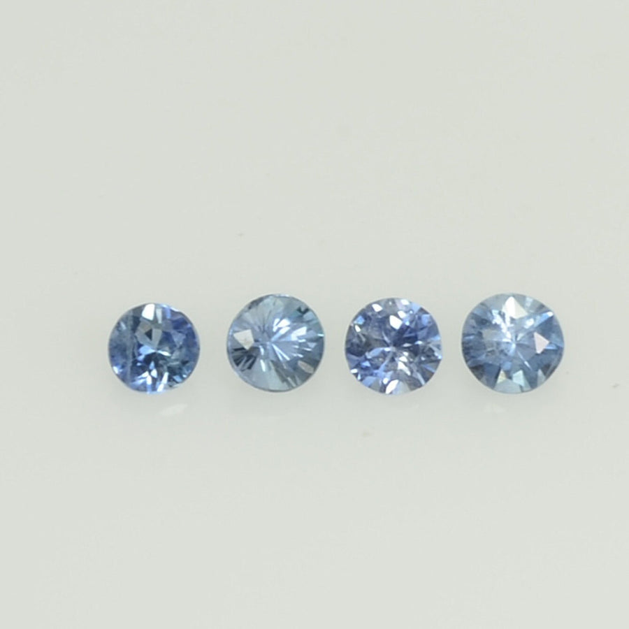 1.2 -2.0 mm Natural Blue Sapphire Loose Gemstone Round Diamond Cut Cleanish Quality Color