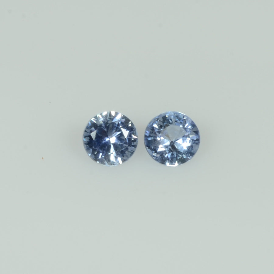 3.7-4.7   mm Natural Blue Sapphire Loose Gemstone Round Diamond Cut - Thai Gems Export Ltd.