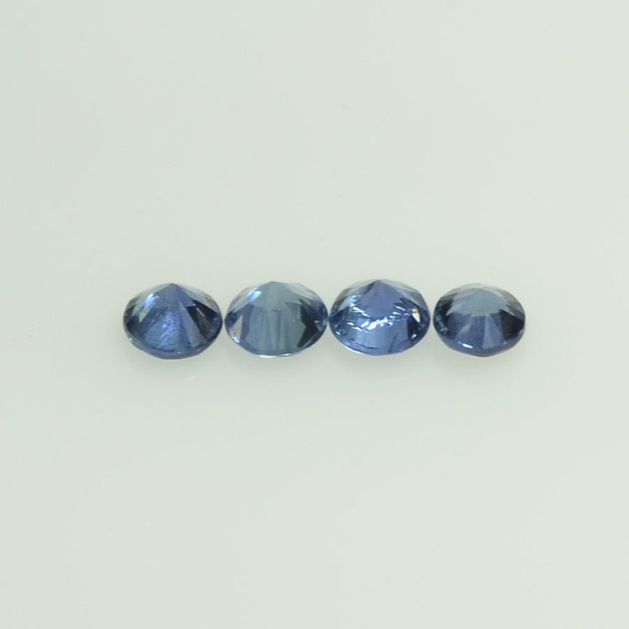 0.8-4.3 mm Natural BlueSapphire Loose Gemstone Round Diamond Cut Vs Quality Color