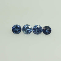 0.8-4.3 mm Natural BlueSapphire Loose Gemstone Round Diamond Cut Vs Quality Color