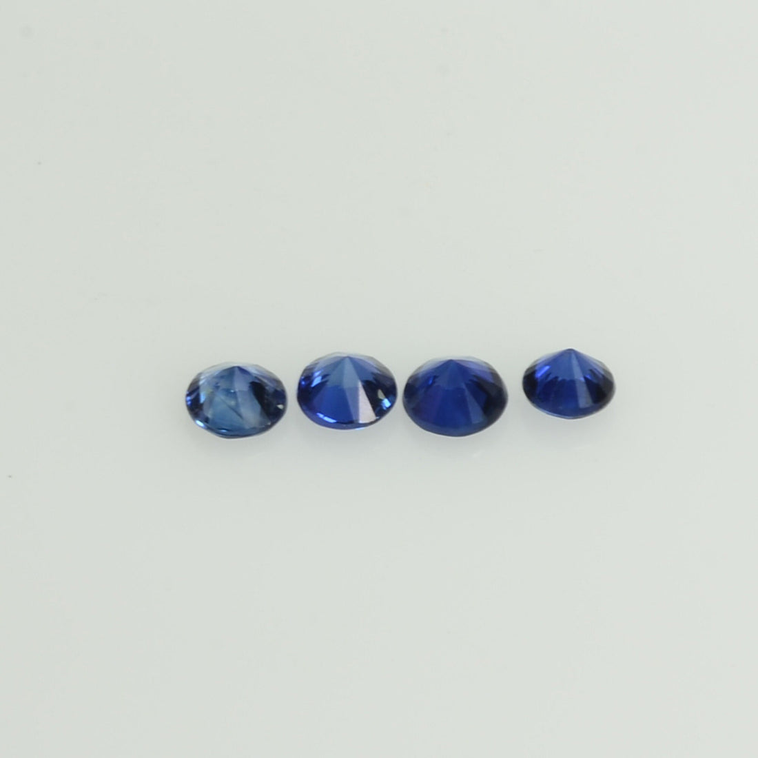 2.0-2.8 mm Natural BlueSapphire Loose Gemstone Round Diamond Cut Cleanish Quality AA Color