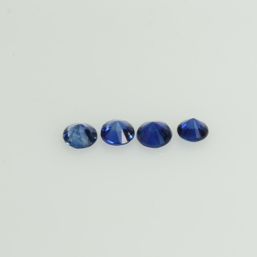 2.0-2.8 mm Natural BlueSapphire Loose Gemstone Round Diamond Cut Cleanish Quality AA Color