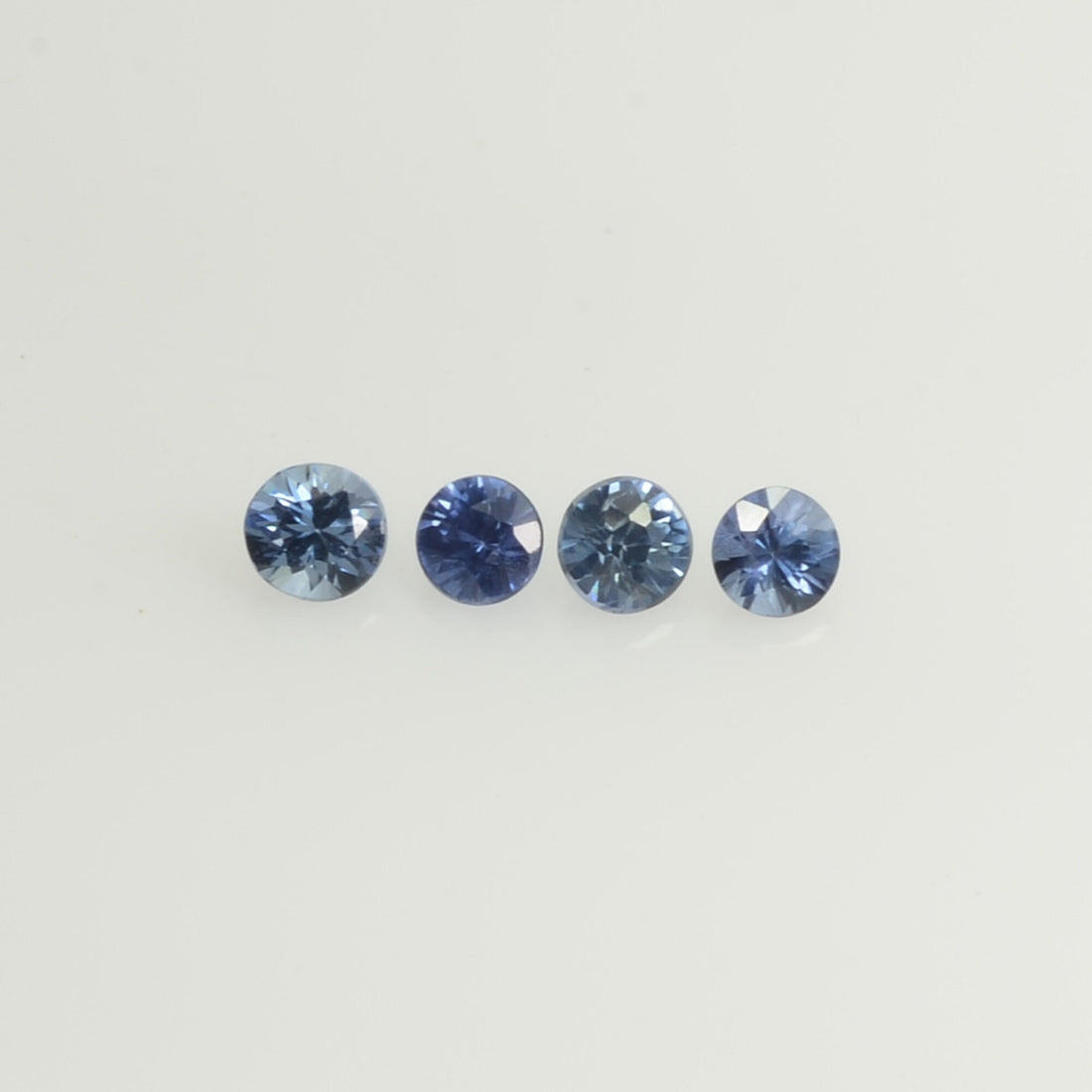 0.8-3.5 mm Natural BlueSapphire Loose Gemstone Round Diamond Cut Vs Quality Color