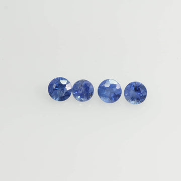 1.0-4 mm Natural Blue Sapphire Loose Gemstone Round Diamond Cut Pk Quality Color